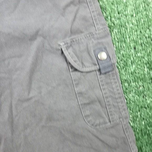 Kuhl Men Charcoal Gray Cargo Shorts Outdoor Hiking Size 14 35 Waist Multi Pocket - Picture 3 of 7